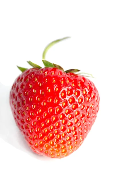 Red sweet strawberry isolated on white background — Stock Photo, Image