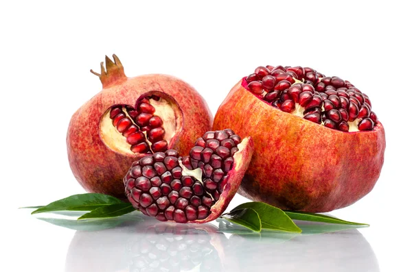 Pomegranate isolated on the white background — Stock Photo, Image