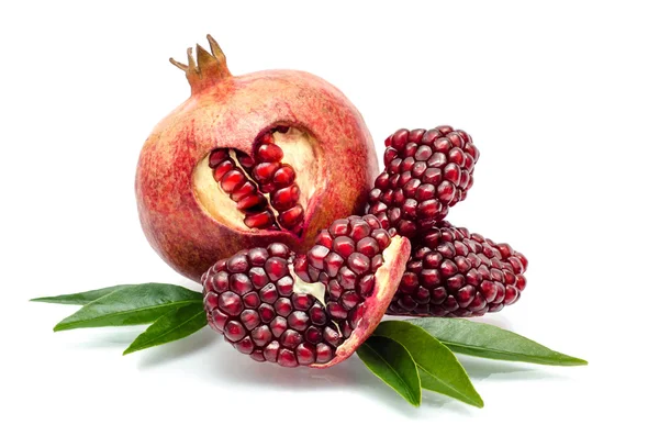 Pomegranate isolated on the white background — Stock Photo, Image