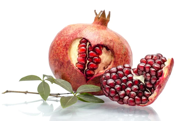 Pomegranate isolated on the white background — Stock Photo, Image
