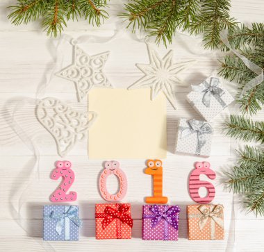 kompozisyon numaraları 2016 ve hediye kutuları ahşap tablo