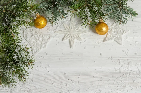 Wenskaart voor Kerstmis houten bovenop — Stockfoto