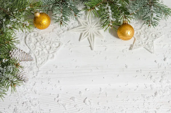 Biglietto di auguri per Natale sulla cima in legno — Foto Stock