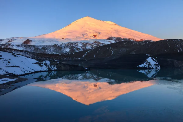 Lac North Birjaly Pied Mont Elbrus Russie — Photo