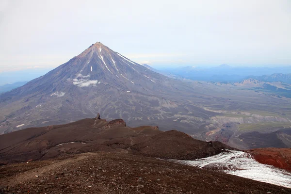 Widok na wulkan Koriaksky. — Zdjęcie stockowe