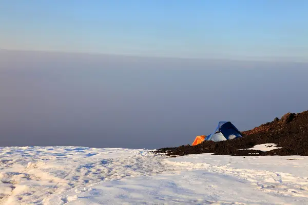 Camp on the top — Stock Photo, Image