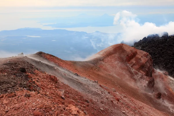 Top of the Avachinskiy volcano. — Stock Photo, Image