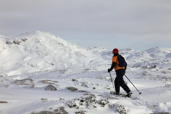 Sneeuwschoenwandelen — Stockfoto