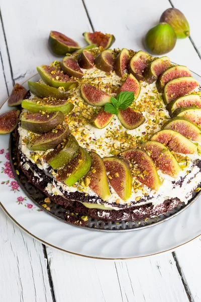 Cake met vijgen — Stockfoto