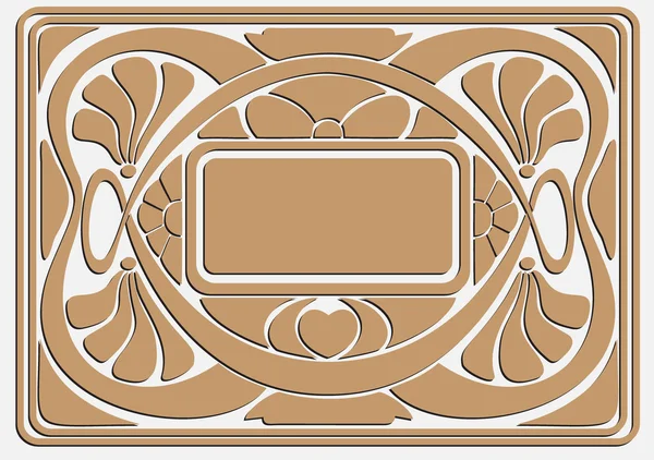 Marco como Art-Nouveau — Vector de stock