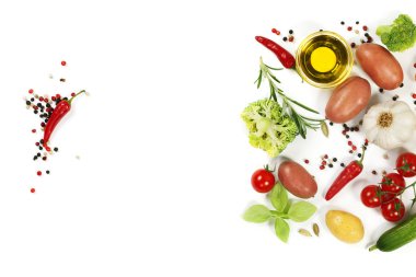  taze sebzeler ve baharatlar