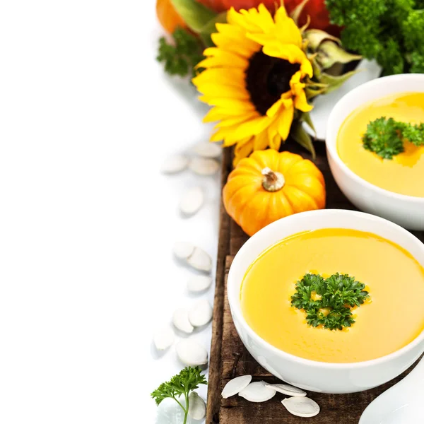 Kürbissuppe — Stockfoto