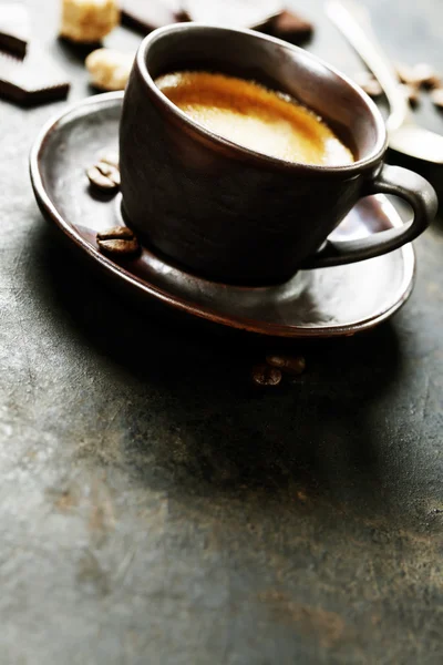 Kaffee Espresso vorhanden. Tasse Kaffee — Stockfoto