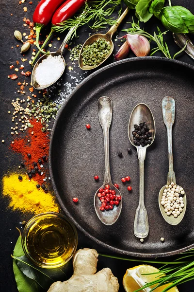 Herbs and spices selection — Stock Photo, Image