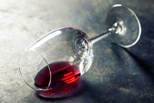 Glas Rotwein — Stockfoto