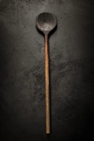 stock image old wooden spoon