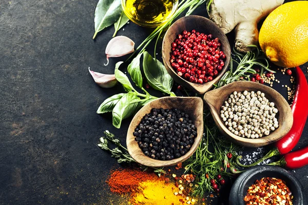 Herbs and spices selection — Stock Photo, Image