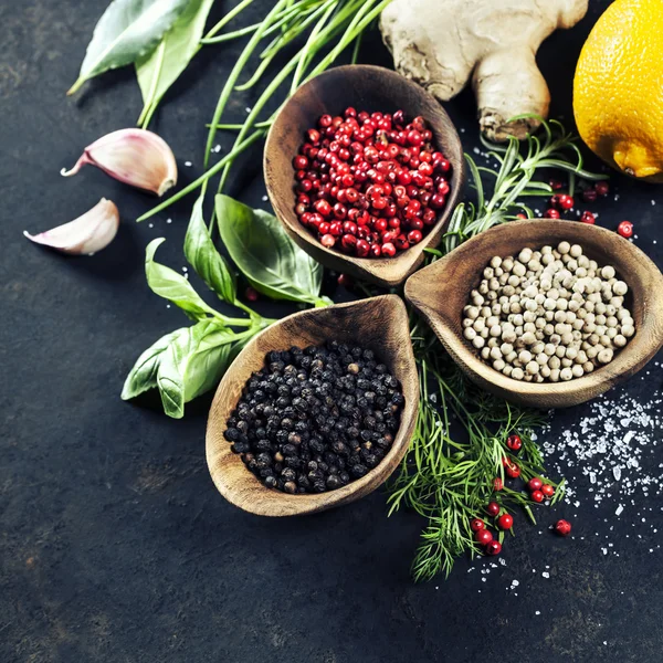 Herbs and spices selection — Stock Photo, Image