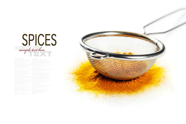 Yellow curry powder — Stock Photo, Image