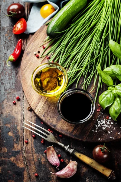 Biologische groenten en specerijen — Stockfoto