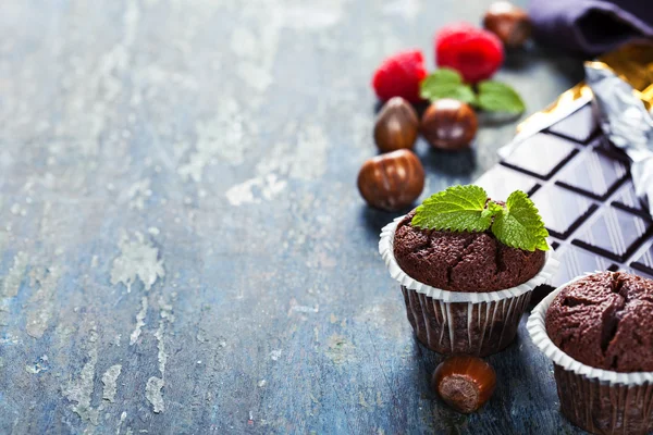 Choklad muffins — Stockfoto