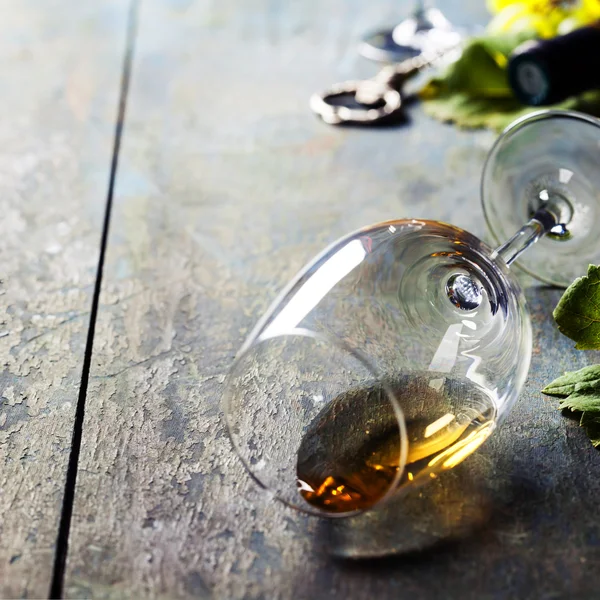 Glass of white wine — Stock Photo, Image