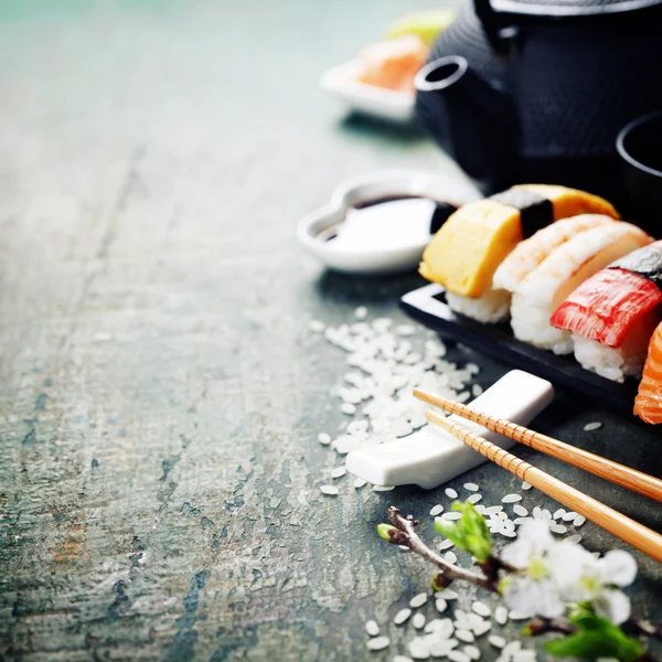 Close-up de sushi fresco — Fotografia de Stock