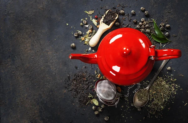 Red Teapot — Stock Photo, Image