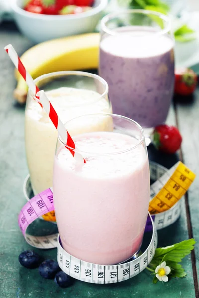 Fruit smoothies — Stockfoto