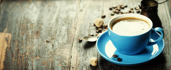 Blaue Kaffeetasse — Stockfoto