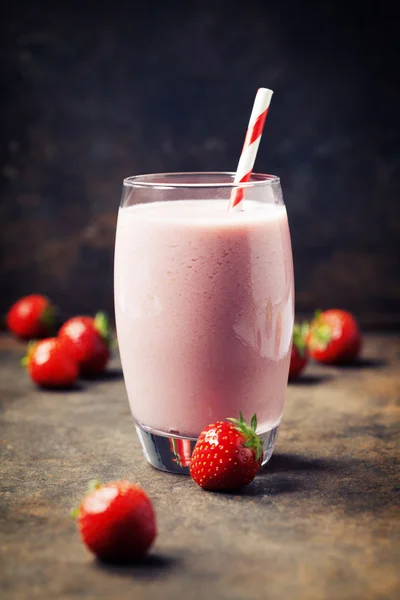 Batido de fresa — Foto de Stock