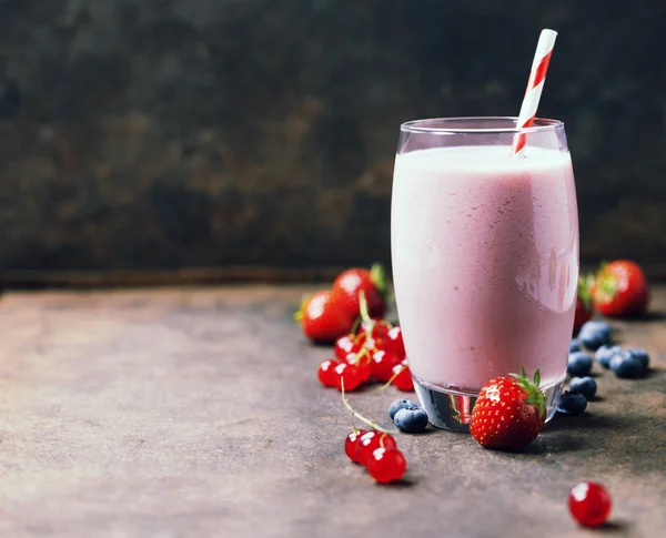 Batido de fresa — Foto de Stock