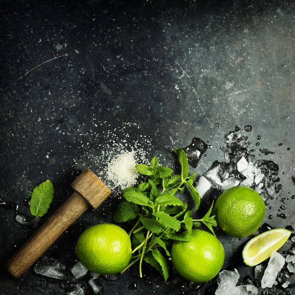 Taze mojito içmek — Stok fotoğraf