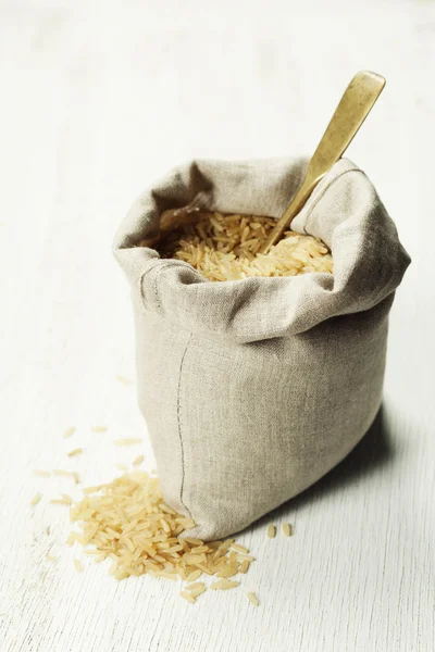 Natural brown rice — Stock Photo, Image