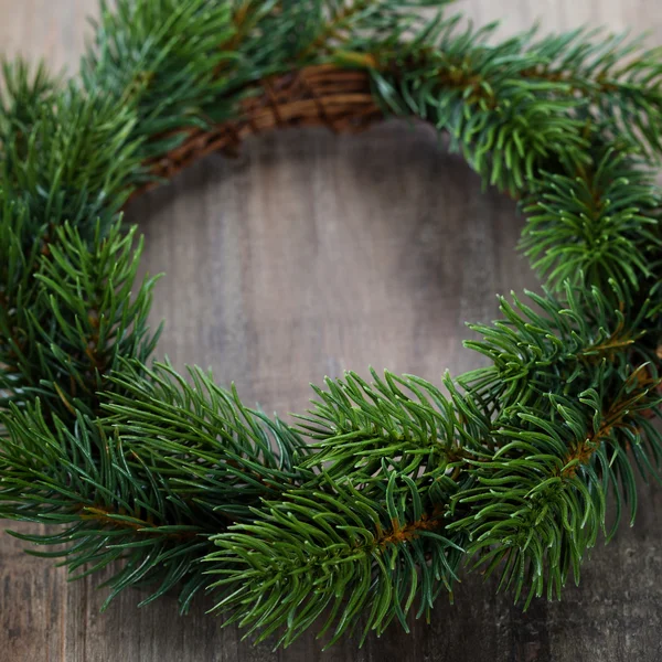 Christmas composition on wood — Stock Photo, Image