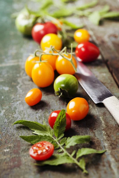 Olika av färgglada tomater — Stockfoto