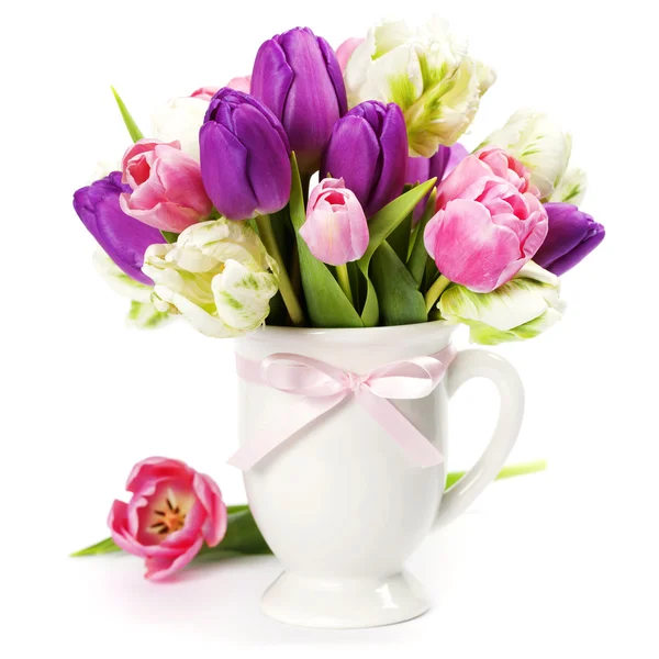 Schöner Tulpenstrauß — Stockfoto