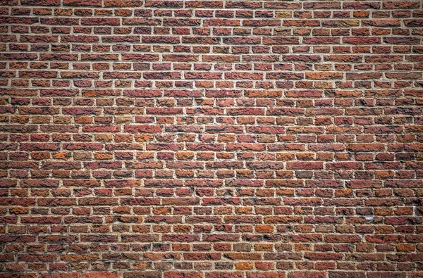 Het patroon van de stenen muur van het antieke baksteen. Foto-achterwand. — Stockfoto