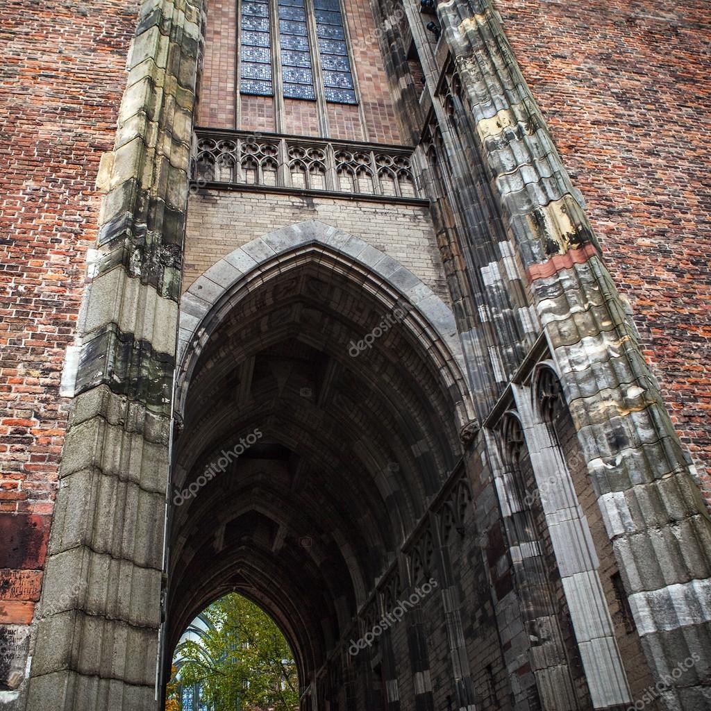 Ancient European church. Utrecht - Holland. — Stock Photo © innervision