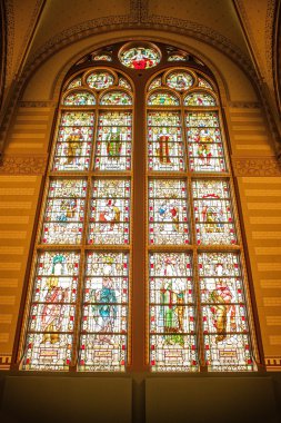 Amsterdam, Hollanda - 13 Mart 2016: Ulusal Rijksmuseum sergi salonları. Müzenin her yıl 2 milyondan fazla ziyaretçi çekiyor. Üzerinde 13 Mart 2016 yılında Amsterdam - Hollanda.