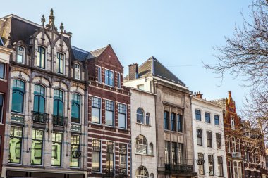 Architecture of modern Hague (Den Haag) city center. Netherlands. clipart