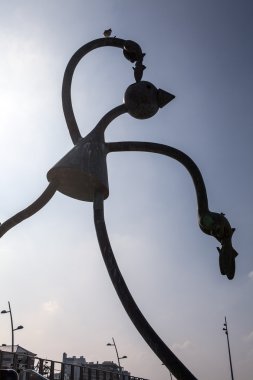 Den Haag, Hollanda - 8 Mart 2016: Heykel Bahçe 