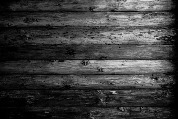 Wooden black-white grunge background. — Stock Photo, Image