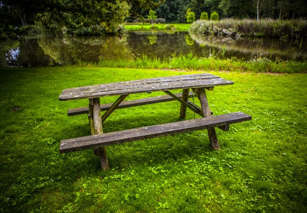 Beautiful Dutch city park elements close-up. — Stock Photo, Image