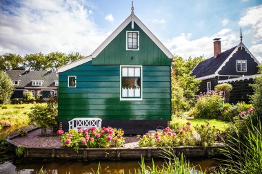Geleneksel Hollanda konut yakın çekim.