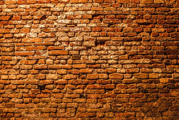 Старовинна цегляна стіна як фон . — стокове фото