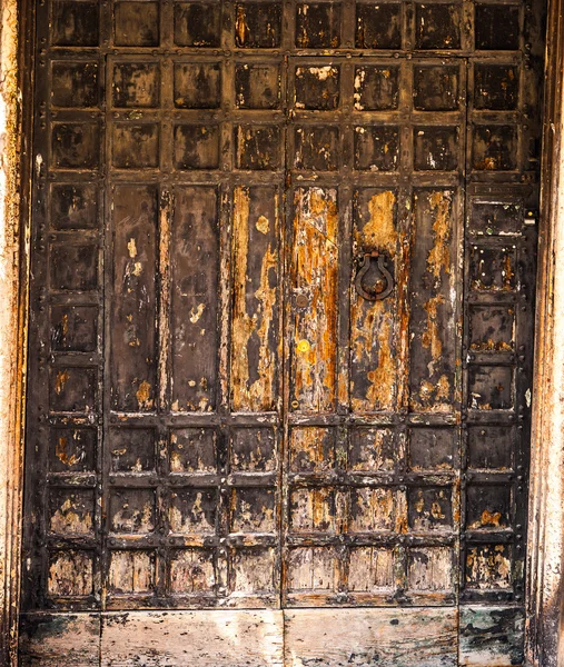 Ancient Venetian metal door. — Stock Photo, Image