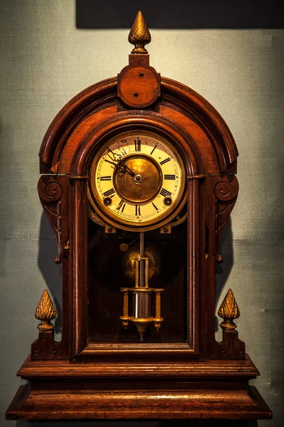 Vintage wooden clock — Stock Photo, Image