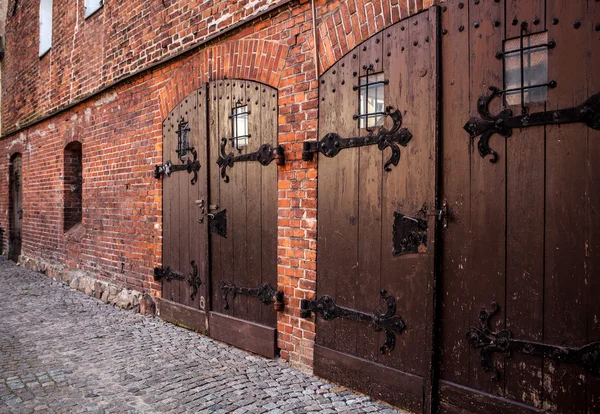 Old wooden doors — Stock Photo, Image