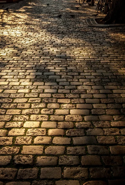 Antica strada in pietra — Foto Stock
